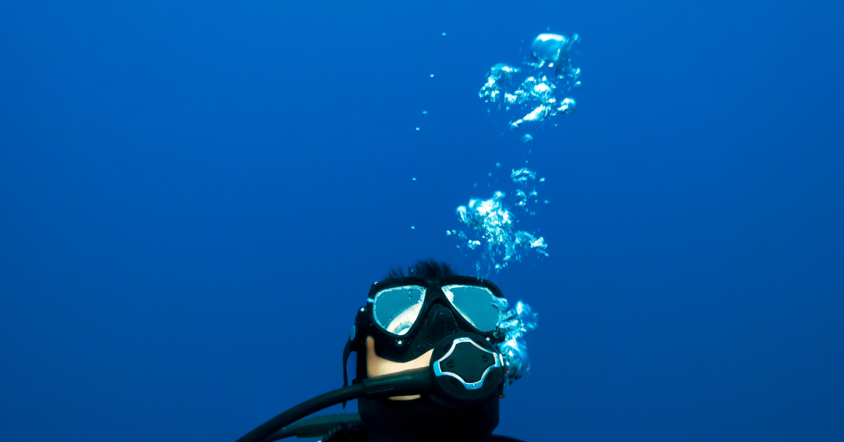 photo of a scuba diver