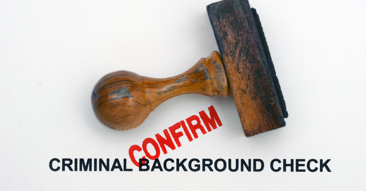 photo of a background check